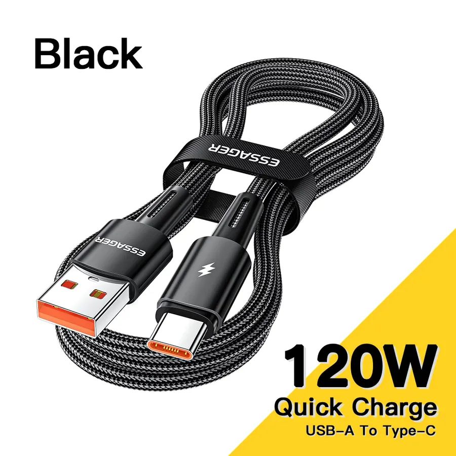 Essager 67W/120W USB Tipe C Super charge Turbo Untuk Ponsel Xiaomi Redmi POCO Black Shark 480Mbps