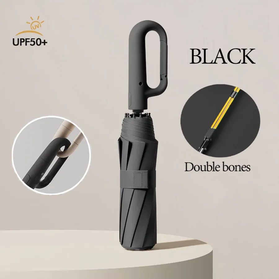 HOLO Payung Lipat Otomatis Anti UV Payung Lipat Jumbo Besar Polos Anti Hujan Anti Panas Umbrella